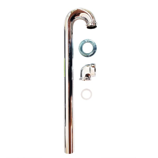 Thrifco Plumbing 22 Gauge 1-1/2 Inch x 25-1/2 Inch Chrome Plated Brass Washing Machine Trap 7711018 - main